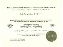 NFNLP NLP Practitioner Certificate